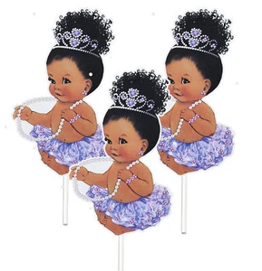 Centros de mesa de cumpleaños para lavanda niña bebé shower decoración de mesa de cumpleaños - Imagen 1 de 1