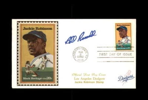 Bill Russell Signed 1982 FDC Jackie Robinson Cache First Day Cover Autograph - Picture 1 of 2
