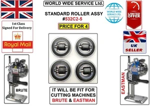 EASTMAN 627&629 STANDARD ROLLER ASSY BLACK #532C2-5 INDUSTRAL CUTTING MCHN PART - Picture 1 of 4