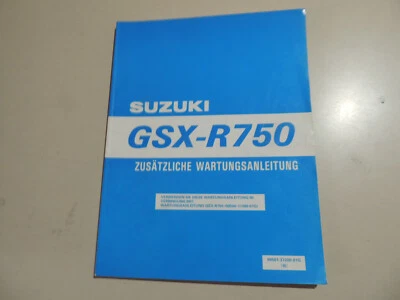 Suzuki GSX R 750 Ergänzung Werkstatthandbuch 1998 - Bild 1 von 4