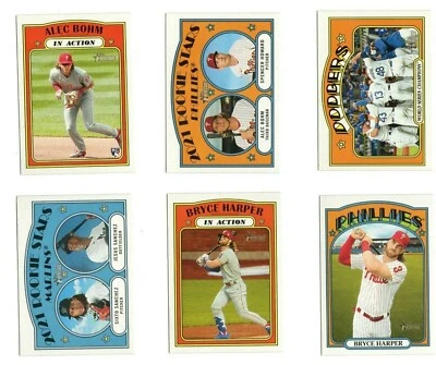 2021 Topps Heritage Baseball SINGLES ROOKIES AND STARS: - Image 1 of 4