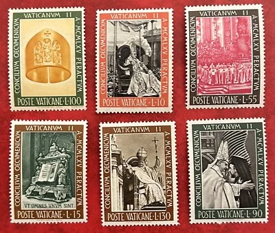 Vatican City: 1966 Complete set of 6,  SC# 439-444 MNH. Lot# 09-08209 - Image 1 of 2