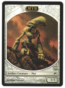 MTG 8 Myr Tokens Artifact Creature 1/1 Scars of Mirrodin TSOM NM/LP - Picture 1 of 2