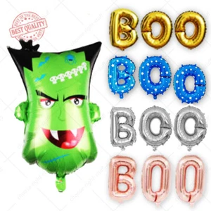 HALLOWEEN FOIL BALLOON FRANKENSTEIN AIR OR HELIUM BALOONS FOR GHOST PARTIES UK - Picture 1 of 5
