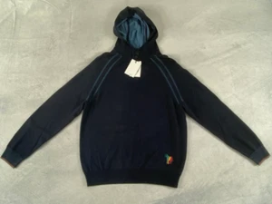 Paul Smith designer knitwear, medium, cotton-cashmere hoodie, RRP £200 NEW - Picture 1 of 4