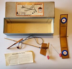 Very rare vintage/antique Appleby's Model Aircraft TOM-TIT monoplane wooden kit