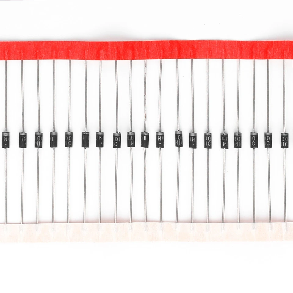 COMPSTUDIO 100pcs 1N4004 Rectifier Diode 1A 400V DO-41 Axial 1amp 400 Volt Electronic Diode