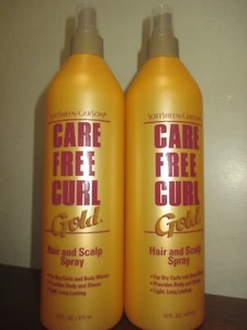 2x SoftSheen-Carson Care Free Curl Gold Hair And Scalp Spray, 16 oz - Picture 1 of 1