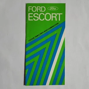 FORD ESCORT Original Vintage Colour, Trim & Vinyl Roof Combinations Selector - Picture 1 of 5