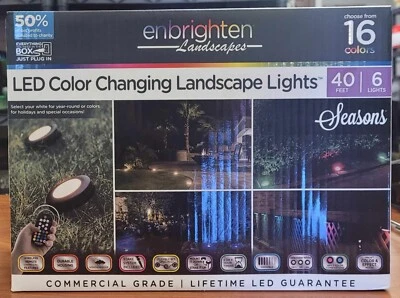 ENBRIGHTEN 40 ft., 6 Color LED Seasons Landscape Lights - NEW! - Image 1 of 2