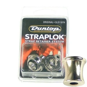 Dunlop 'Straplok' Guitar Strap Lock Set, Nichel Originale, SLS1101N - Foto 1 di 1