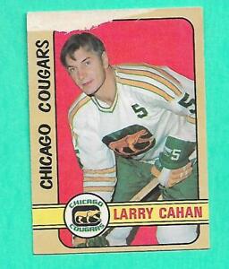 (1) CARTE COUGARS LARRY CAHAN 1972-73 O-PEE-CHEE WHA SERIE 3 #307 (W2299)