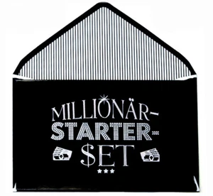 Depesche - Geldgeschenk-Klappkarte "Millionär-Starter-Set" Grußkarte Geburtstag - Picture 1 of 2