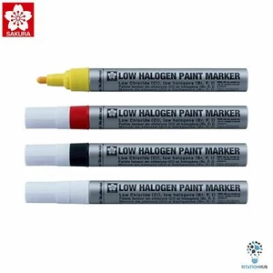 Sakura Low Halogen Permanent Paint Marker 2.0mm | Yellow Red White Black - Picture 1 of 10
