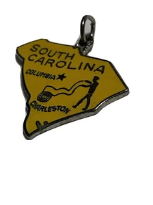 Charm vintage da collezione smaltato South Carolina State non appannabile - Foto 1 di 7