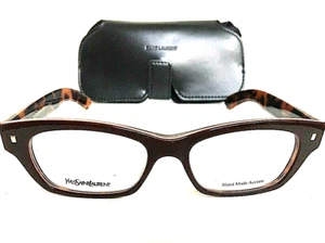 Nuevo Yves Saint Laurent YSL63YXR 51mm 51-17-140 Marco de Anteojos Marrón para Hombre - Imagen 1 de 5