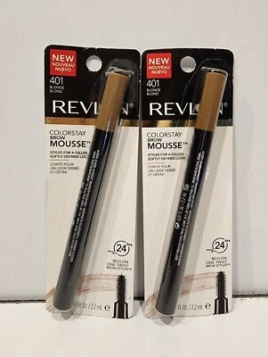  Revlon Colorstay Brow Mousse # 401 Blonde  Set of 2 New/Sealed - Image 1 of 2