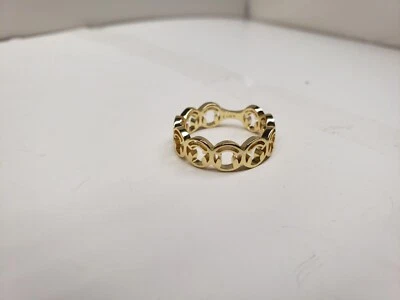 Anillo Evry Jewels Chapado en Oro 14k Sobre Latón Happy & I Know It Talla 7.5 Foto 1 de 4