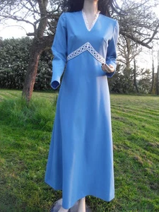 VINTAGE 1970s MAXI DRESS - BOHO CHIC - Picture 1 of 2