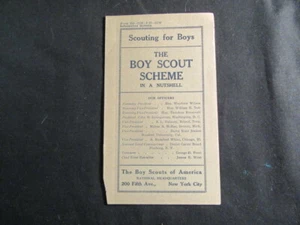The Boy Scout Scheme in a Nutshell Folleto agosto 1917 TH5 - Imagen 1 de 1