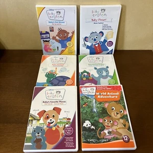 Mixed Bundle of 6 Baby Einstein DVDs 0-12 months, neptune, mozart, fav places - Picture 1 of 22