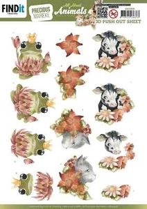 Find It 3D Diecut Decoupage A4 Pushout Kit All About Animals - All About Orange - Picture 1 of 1