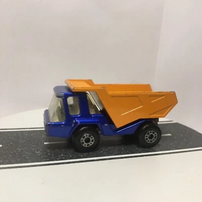 Lesney Matchbox Superfast Atlas Dump Truck #23 England 1975 Dark Blue, Orange - Image 1 of 4
