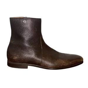 Gucci stivaletti in pelle da uomo taglia 11 marrone - Foto 1 di 13