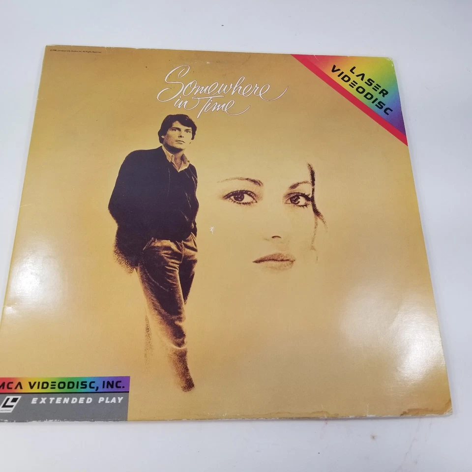 Somewhere In Time Laserdisc LD Christopher Reeve Jane Seymour Free Ship Foto 1 de 4