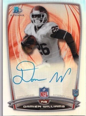2014 Bowman Chrome Rookie Autographs College Refractors #30 Damien Williams - Image 1 of 2