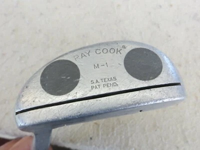 RARO RAY COOK M1 PAT PENDIENTE 36" PUTTER ACERO STEPLESS ENVOLTURA DE CUERO PARA HOMBRE DIESTRO Foto 1 de 4