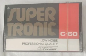 Nastro a cassetta SUPERTRONIC C-60 nuovo (sigillato) - Foto 1 di 2