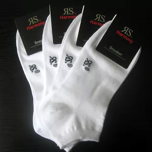 4 Par Calcetines Dama Harmony Botines Con Algodón Blanco Tallas 35 Hasta 42 - Imagen 1 de 2