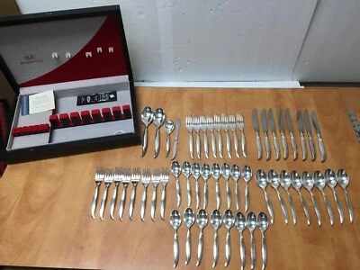 Vintage 52 Pc 1847 Rogers Brothers FLAIR IS Flatware Set - Service for 8 - 1956 - Image 1 of 4