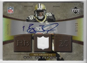 Reggie Bush 2007 Upper Deck Artifacts Auto Autograph Jersey Card #7/15! - Bild 1 von 1
