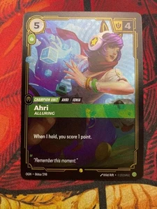 Ahri Alluring -Riftbound Origins English Alt Art 066a/298 League of Legends - Picture 1 of 2