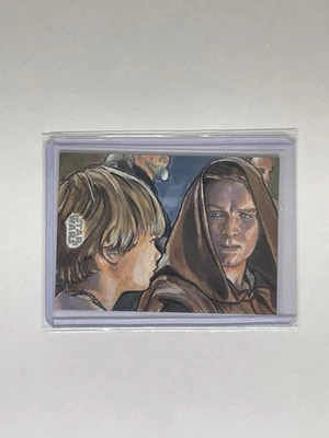 2025 Star Wars Topps Chrome Grogu Silver Foil Sketch Card By Lee Lightfoot Color - Image 1 of 2
