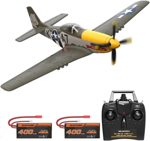 Juguete sin escobillas P51D Mustang RC avión listo para volar control remoto avión de combate - Imagen 1 de 10