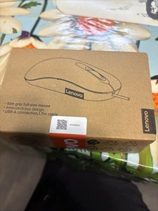 Brand New Lenovo 100 USB-A Wired Mouse - Picture 1 of 4