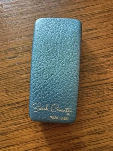VINTAGE SARAH COVENTRY KEY HOLDER CASE BLUE Wallet VTG Keychain Purse 1950s - Picture 1 of 7