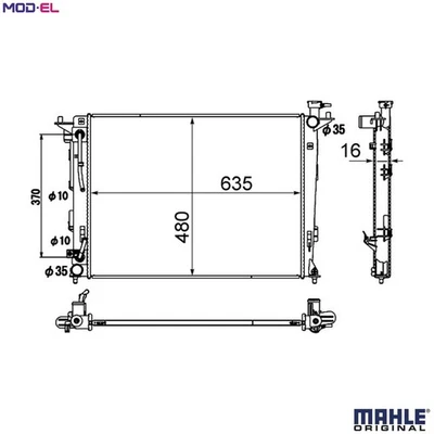 RADIATOR ENGINE COOLING CR 1890 000S FOR HYUNDAI ix35/SUV TUCSON/IX35/II  KIA - Image 1 of 4