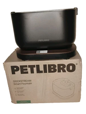 PetLibro DockStream PLWF105 Smart Pet Water Fountain Indoor 2.5L Black Open Box - Image 1 of 4