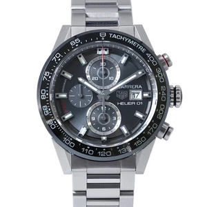 Tag Heuer Carrera Kaliber 01 43mm Edelstahl graues Zifferblatt CAR201W - Bild 1 von 13