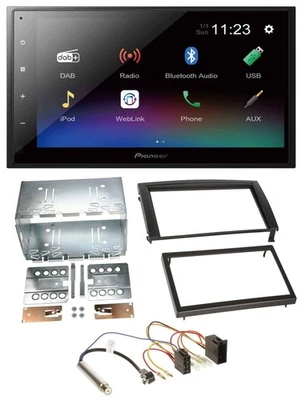 Pioneer USB Bluetooth DAB 2DIN MP3 Autoradio für Skoda Fabia 2004-2007 6Y Faceli - Bild 1 von 4