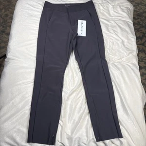 Neu mit Etikett Athleta Stellar Hose schwarz dunkelgrau anthrazit Hose Knöchelreißverschluss Damen 8 - Bild 1 von 11