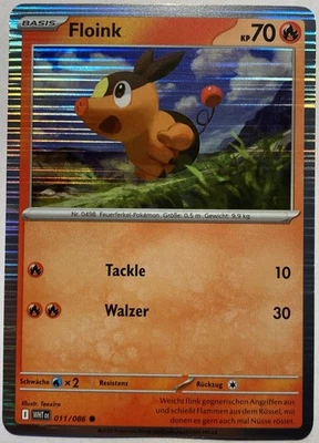 Pokemon Floink HOLO | Deutsch 011/086 Weiße Flammen Promo | Near Mint - Bild 1 von 2