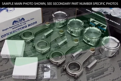 CP Pistons Eagle Rods 240SX KA24 KA24DE 8.0:1 9.0:1 89mm SC7299/CRS6496N3D - Image 1 of 4