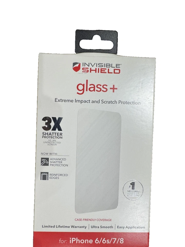 ZAGG Invisible Shield Glass+ Screen Protector for Apple iPhone 8/7/6/6s - Image 1 of 1