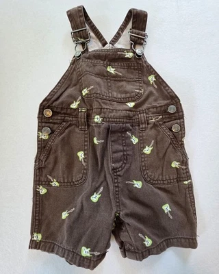 Boys 18 Month Overalls With Guitar Print - Image 1 of 3