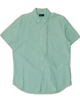 GAP Mens Short Sleeve Shirt Large Turquoise Cotton QI11 - Image 1 of 3